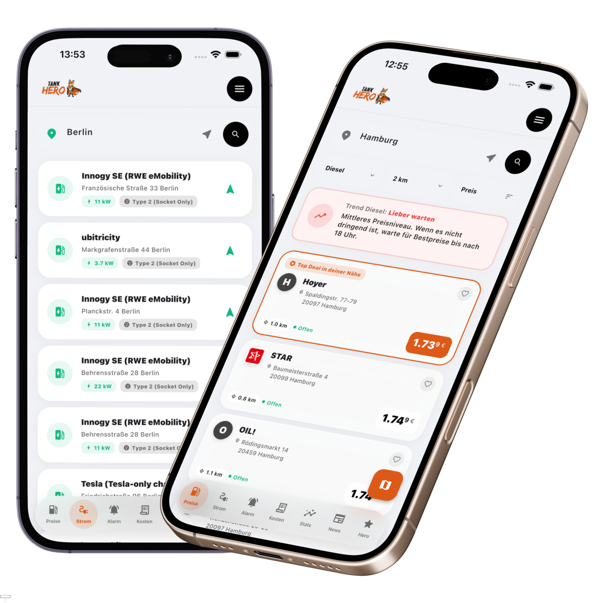 Tank Hero App Vorschau